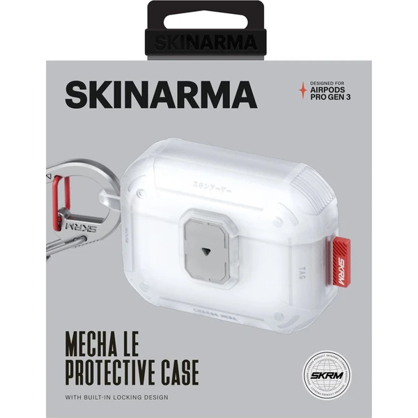 SKINARMA Mecha LE (Lock Edition) puzdro AirPods Pro 3 priehľadné - Puzdra - Obrázok f3b607cc537145f2a5a2b813cb0a575b