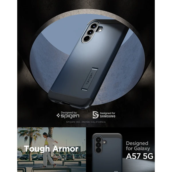 Spigen Tough Armor kryt Samsung Galaxy A57 5G metal slate - Puzdra - Obrázok f3d112d0b7c14d32a8d2f2e940114e5d