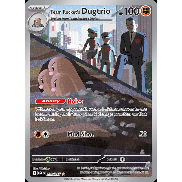 Team Rocket's Dugtrio (ASC 239) - Ascended Heroes [Holo] - Kusové karty - Hlavný obrázok