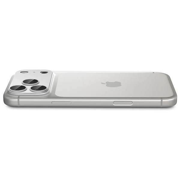 Spigen Glass TR EZ Fit Optik Pro XL sklo na fotoaparát iPhone 17 Pro strieborné - Ochranné fólie a sklo - Obrázok f41384d9a803460699aa54cdf0e6c01e