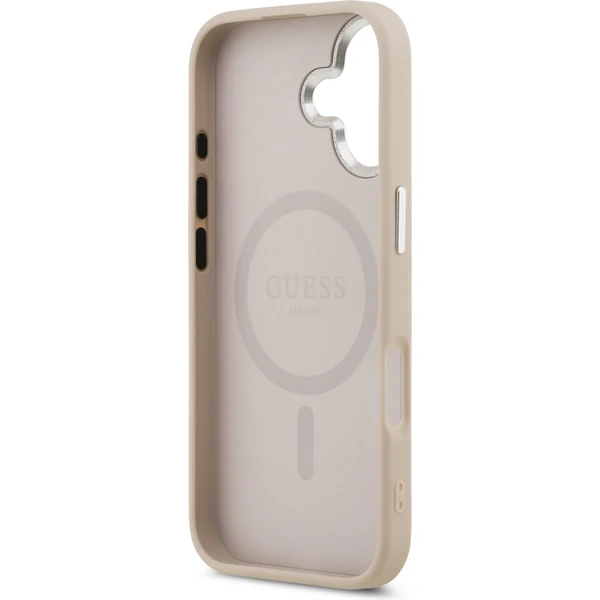 Guess PU Saffiano MagSafe kryt iPhone 17 ružový - Puzdra - Obrázok f43d9517f4674b4b828bd9a3f5307eef