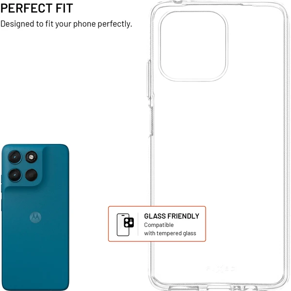 FIXED Story silikónový kryt Motorola Moto G57 Power priehľadný - Puzdra - Obrázok f44855008dd14f9b88eefb7368b20ee8