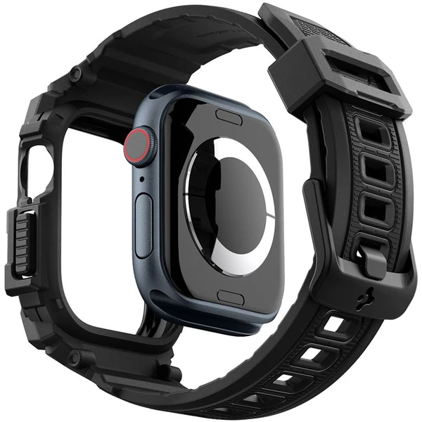 Spigen Rugged Armor Pro remienok s puzdrom Apple Watch 10/11 (42mm) matne čierny - Remienky - Obrázok f45013e68d6b4c2c80ed3bd326140472