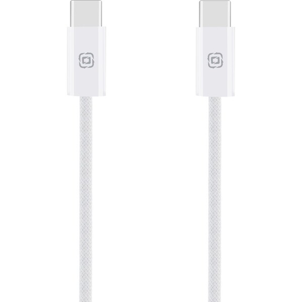 E-shop OBAL:ME Super Fast USB-C/USB-C Pletený kábel 100W 1m biely
