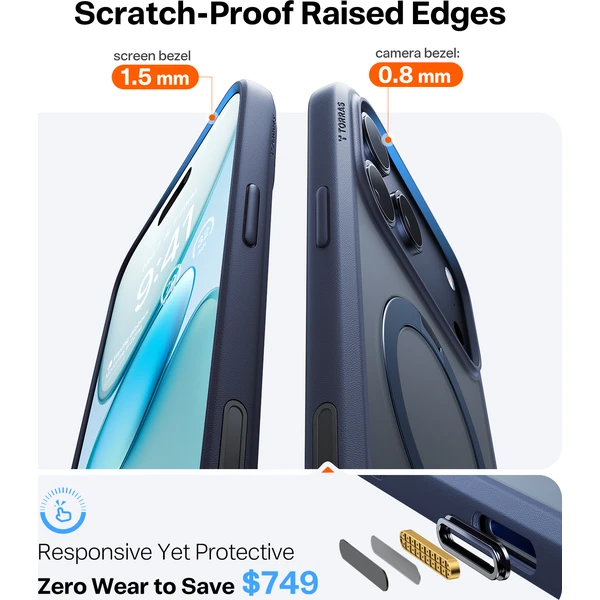 Torras Ostand Q3 Spin MagSafe kryt iPhone 17 Pro midnight blue - Puzdra - Obrázok f46aac23337a46c1b333958937ff1fa7