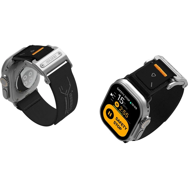 Aulumu A11 Mag Buckle Slim remienok Apple Watch 49/46/45/44/42mm Strieborná pracka/Čierny remienok - Remienky - Obrázok f46d12f20dcc41fa808787224ae6feea