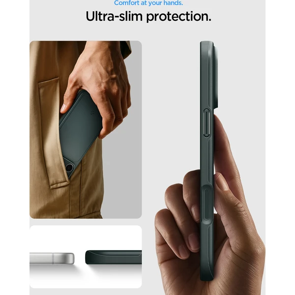 Spigen Thin Fit MagSafe kryt iPhone 18 Pro Max/17 Pro Max abyss green - Puzdra - Obrázok f47b630c39234438ad0a40681407e721
