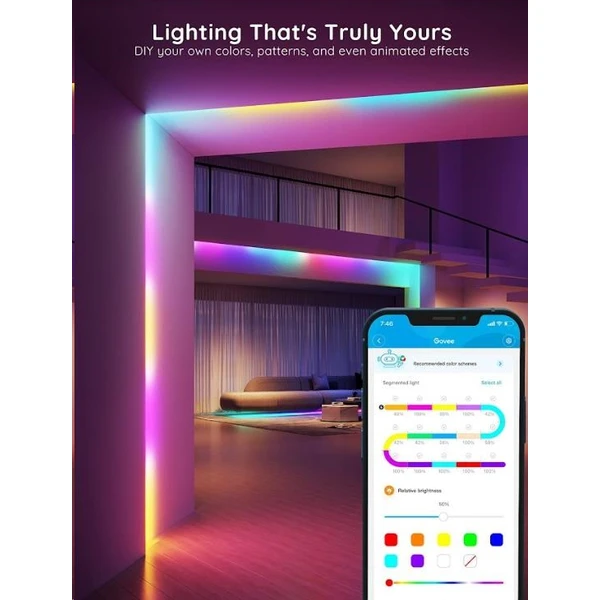 Govee WiFi RGBIC Smart PRE LED pásik 5m - LED pásy - Obrázok f482911947fa4977adc3f4f2915ae33d