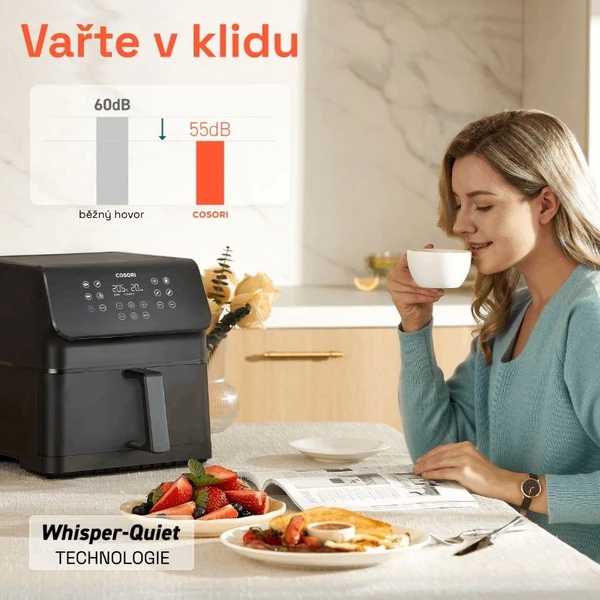Cosori P651 PREMIUM II Chef edition 6,2l teplovzdušná fritéza čierna - Fritézy - Obrázok f49f878da0f5498ebda8a613f0f822ef