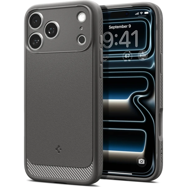 Spigen Rugged Armor MagSafe kryt iPhone 18 Pro/17 Pro gray - Puzdra - Obrázok f4a2b629918f478ca2e56b31d05955fb