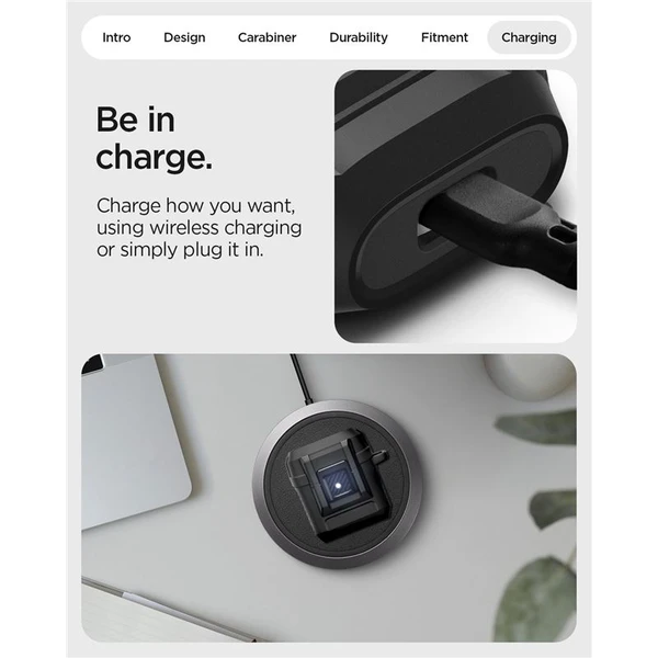Spigen Lock Fit odolné púzdro Google Pixel Buds 2a matne čierne - Puzdra - Obrázok f4b1903a2e9e41deb25367249a08c859
