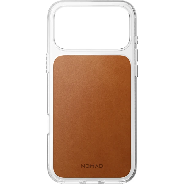 Nomad Clear Leather (Horween) MagSafe kryt iPhone 17 Pro Max/18 Pro Max Saddle - Puzdra - Obrázok f4bd86d8fd094746805d753fc416438f