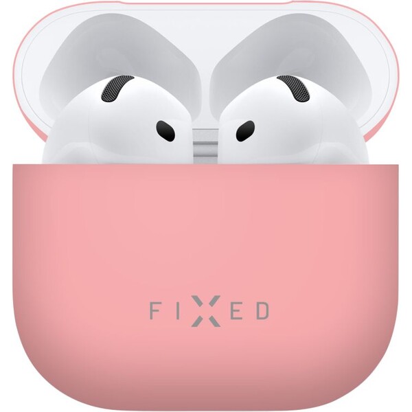 FIXED Silky silikónové púzdro pre Apple AirPods 4 ružové