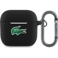 Lacoste Liquid Silicone Croc Logo puzdro AirPods 4 čierne - Puzdra
