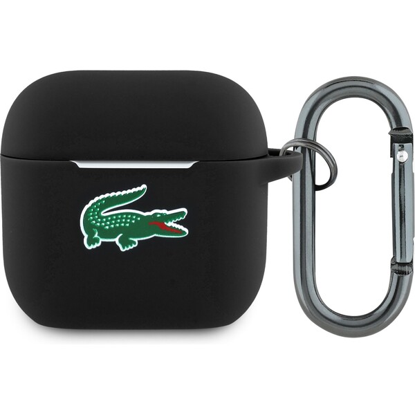 Lacoste Liquid Silicone Croc Logo puzdro AirPods 4 čierne