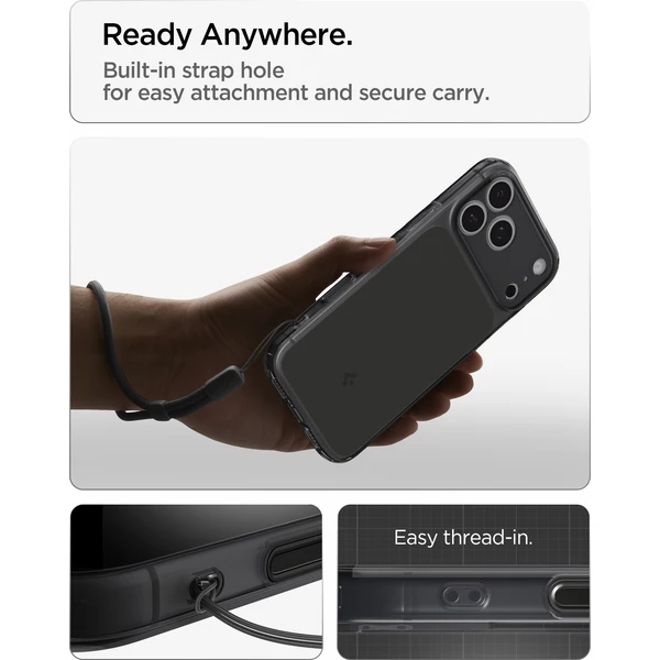 Spigen Ultra Hybrid T MagSafe kryt iPhone 18 Pro/17 Pro matná čierna - Puzdra - Obrázok f4f1afeea67e4b369fada1d904fcac8c