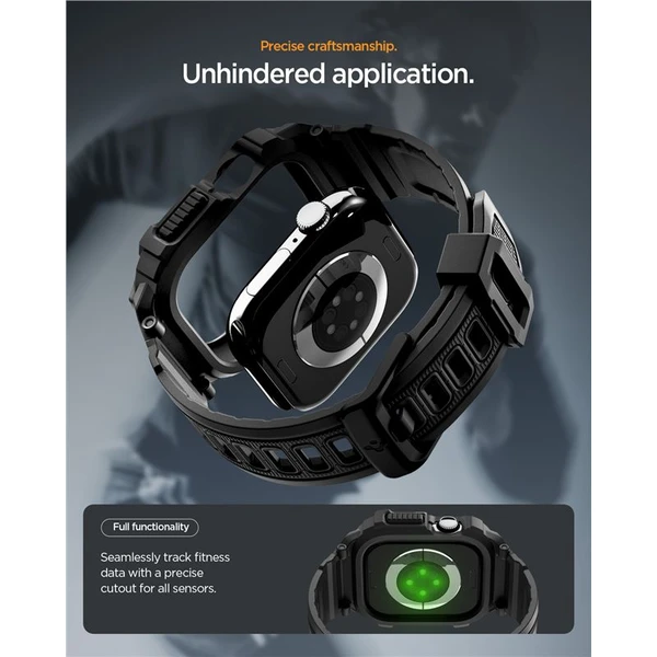 Spigen Rugged Armor Pro 2 puzdro Apple Watch 11 (42mm) matte black - Puzdra - Obrázok f524c95c7e6d4897893ff2ac0892970d