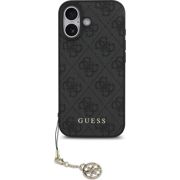 Guess 4G Charm kryt iPhone 17 sivý - Puzdra - Obrázok f5379a9b07eb4bbcbb760b8fe6488bb1