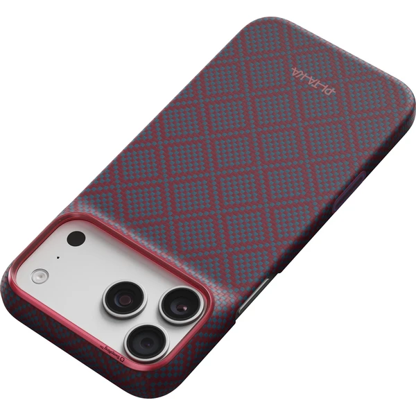Pitaka Edge Case Argyle MagSafe kryt iPhone 18 Pro Max Blue's Red - Puzdra - Obrázok f56eb65c799c4f469cd776c36e220ee1