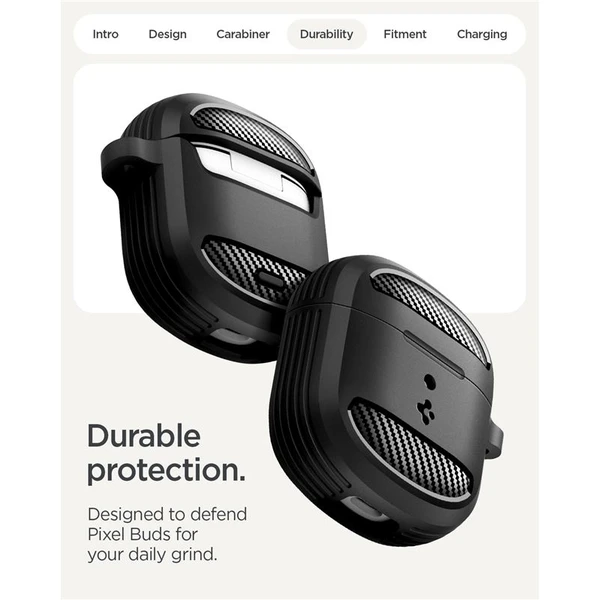 Spigen Rugged Armor puzdro Google Pixel Buds 2a matne čierne - Puzdra - Obrázok f570b57964c24f7aae2db6d4720170ab