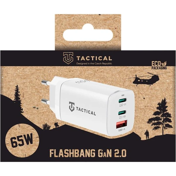 Tactical FlashBang 2.0 GaN 65W Biela - Nabíjačky - Obrázok f57209314b924b2aa1ceeaca22d40d14
