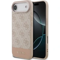 Guess PU 4G Stripe Zadný Kryt pre iPhone Air ružový - Puzdra