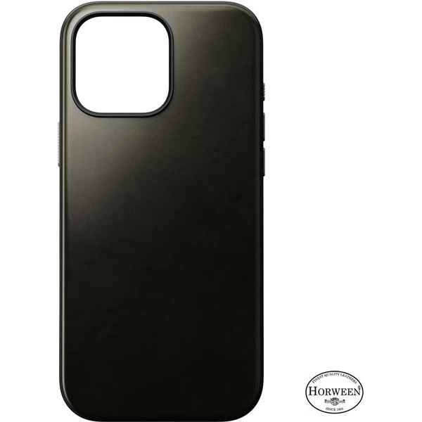 Nomad Modern Leather Case MagSafe kryt iPhone 16 Pro Max zelený chrómovaný - Puzdra - Obrázok f5bb6a5d56b94b0a81ff23316803a648