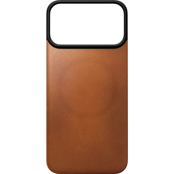 Nomad Magnetic Leather Back (Horween) MagSafe kožený kryt iPhone 17 Pro Max/18 Pro Max Saddle - Puzdra - Obrázok f5dd4a7f22a749328f7913c4895c4e71