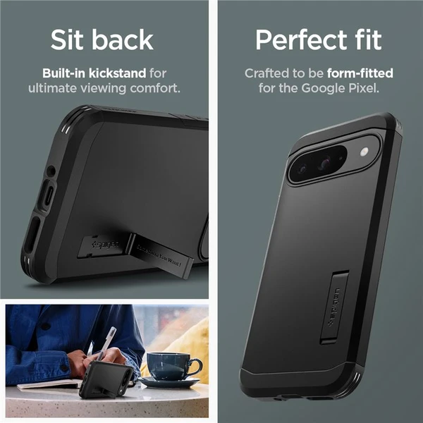Spigen Tough Armor kryt Google Pixel 9 Pro/Pixel 9 čierny - Puzdra - Obrázok f5ff84814cb54a0a9c38fa97c5b1e105
