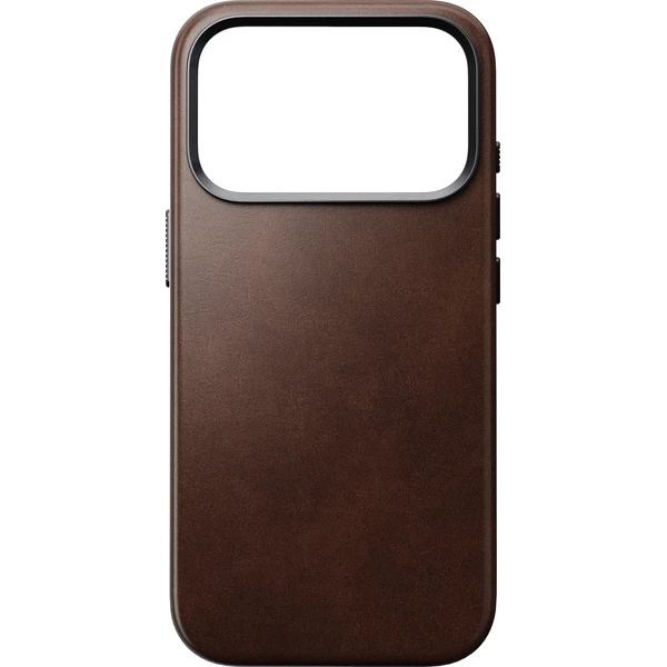 Nomad Traditional Leather (Horween) MagSafe kožený kryt iPhone 17 Pro/18 Pro Rustic Brown - Puzdra - Obrázok f632a1fa80cb41be8ec8aec5fd907ad4