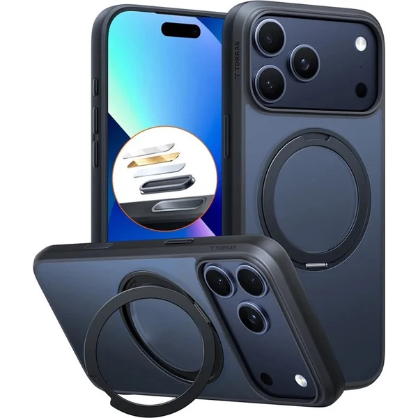 Torras Ostand O1 Guardian, čierna - iPhone 2026 Pro - Puzdra - Hlavný obrázok