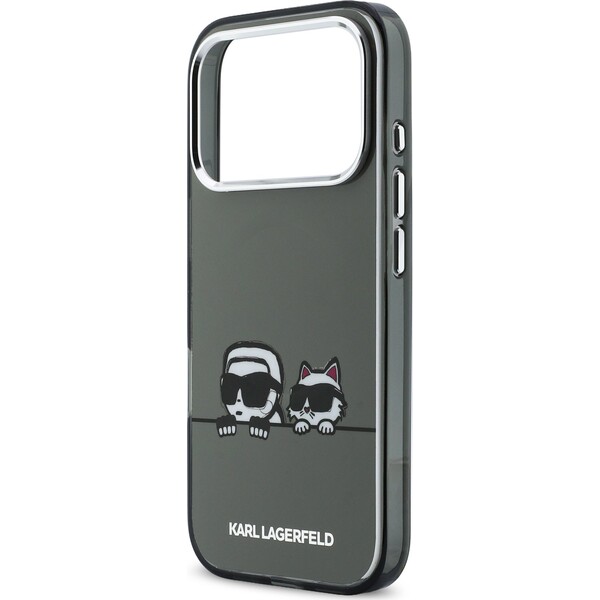 Karl Lagerfeld IML K&CH Heads Logo MagSafe kryt iPhone 17 Pro čierny - Puzdra - Obrázok f63cd66b2d96405fa76c1f9f734af806