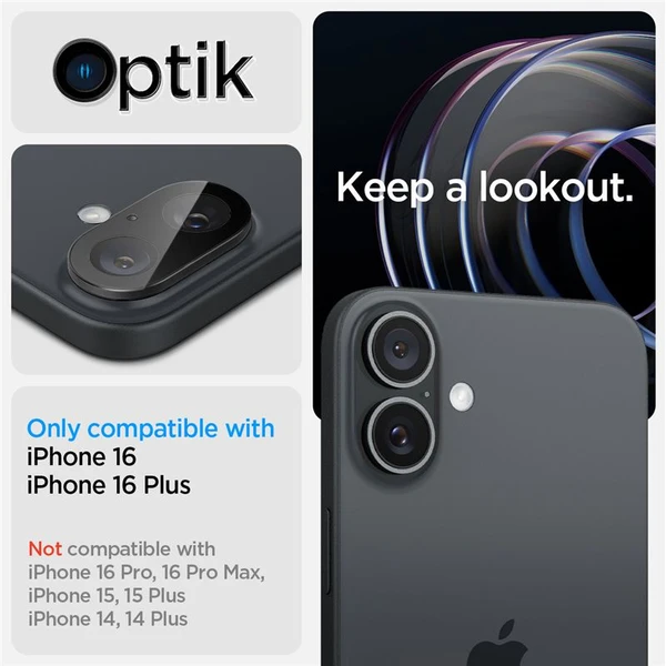 Spigen Glass tR Optik sada skiel iPhone 16/16 Plus čierna (2-pack) - Ochranné fólie a sklo - Obrázok f648cb4d100c4bc4a6788fedd9e617f1