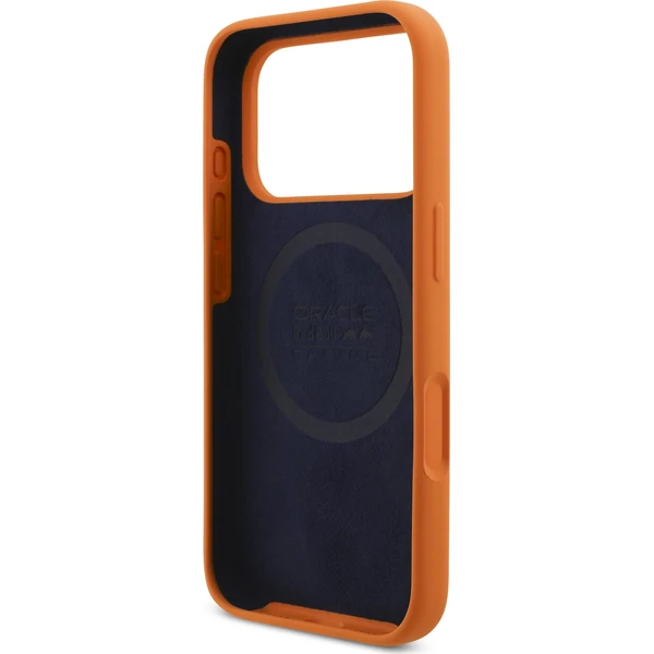 Oracle Red Bull Racing Silicone Blue Ring MagSafe kryt iPhone 17 Pro oranžový - Puzdra - Obrázok f682c7c1121e4addb6afee2218b71783