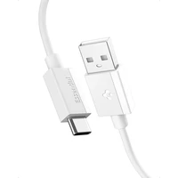 Spigen Essential USB-A/USB-C napájací kábel 60W 2m biely - Káble a redukcie