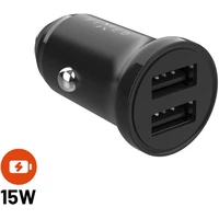 FIXED autonabíjačka s 2xUSB výstupom, 15W Smart Rapid Charge čierna - Nabíjačky