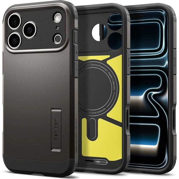 Spigen Tough Armor T MagSafe kryt iPhone 18 Pro/17 Pro gunmetal - Puzdra - Obrázok f76efc0c26a54c3c86ae3fa5407bc8e4