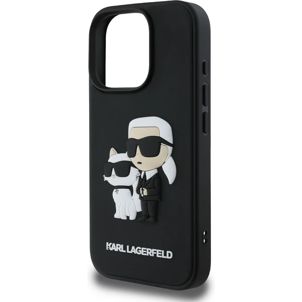 Karl Lagerfeld PU Saffiano Karl and Choupette kryt pre iPhone 16 Pre čierny - Puzdra - Obrázok f79ba90d87b44e6080a1eb128683396f
