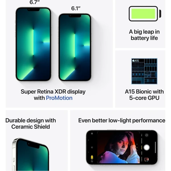 Apple iPhone 13 Pro 512GB strieborný (Kategória C) - Mobilné telefóny - Obrázok f7ee667a29684147b306af59070a08ac