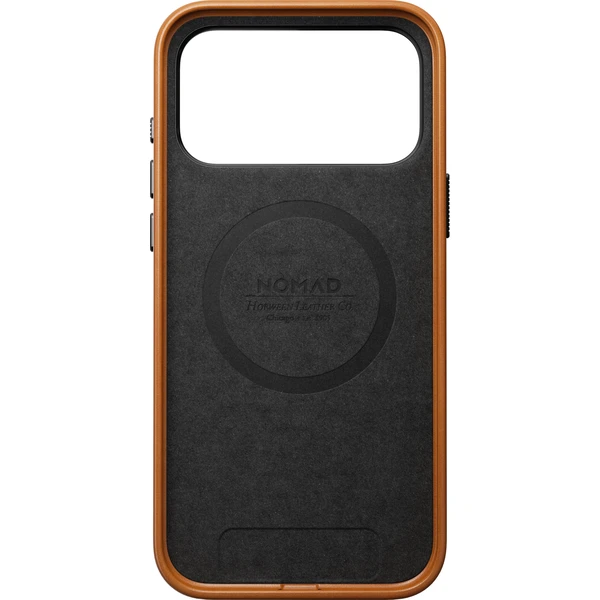 Nomad Traditional Leather (Horween) MagSafe kožený kryt iPhone 17 Pro Max/18 Pro Max Saddle - Puzdra - Obrázok f7f8c6814c8b422f95a7d68c025eb9a9