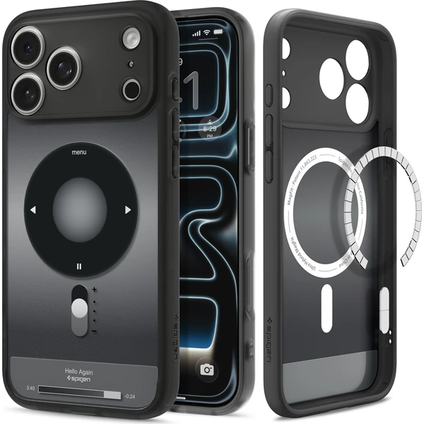 Spigen Ultra Hybrid MagSafe kryt iPhone 18 Pro/17 Pro classic black - Puzdra - Obrázok f802985c5ccc4244a87da6435f399e42