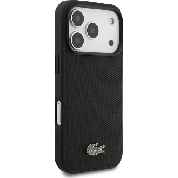 Lacoste Iconic Petit Pique MagSafe kryt + peňaženka iPhone 17 Pro čierny - Puzdra - Obrázok f82fb502d08e45db996faf5a1df81833