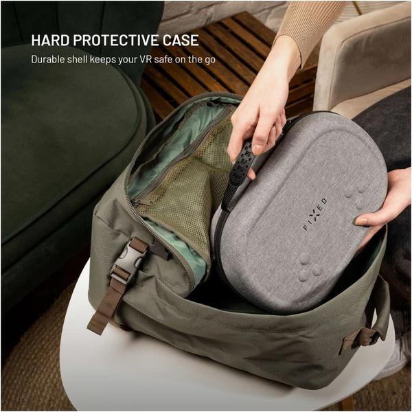 FIXED VR Protective Case púzdro pre Meta Quest 3/3S, šedé - Puzdra - Obrázok f838b8f084734df685f478baa6227e6e