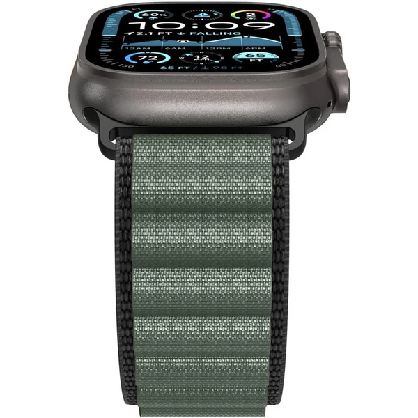 Spigen Fabric Band (hook) remienok Apple Watch 49/46/45/44mm čierny/zelený - Remienky - Obrázok f8437ae3ca7044c2b114bf709b01326c