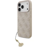 Guess 4G Charm kryt iPhone 17 Pro ružový - Puzdra