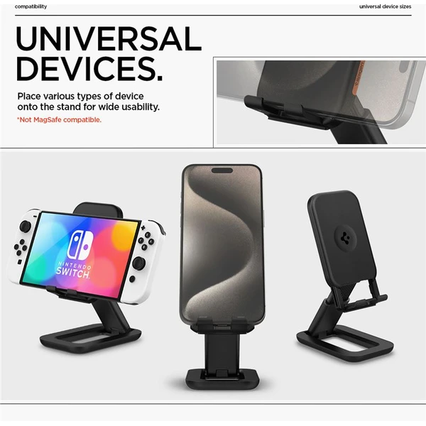Spigen Universal Phone stand univerzálny stojan čierny - Stojany - Obrázok f861423075b84194ab44b7ad7f85765d