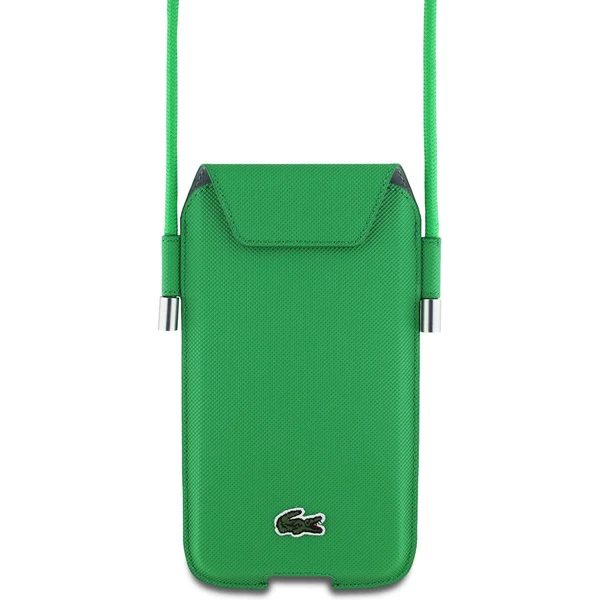 Lacoste PVC Iconic Petit Pique púzdro na telefón XL zelené - Puzdra - Hlavný obrázok