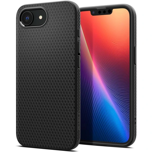 Spigen Liquid Air MagSafe kryt iPhone 17e/16e matne čierny - Puzdra - Hlavný obrázok