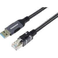 PremiumCord USB-A/RJ45 sieťový kábel 3m čierny - Káble a redukcie