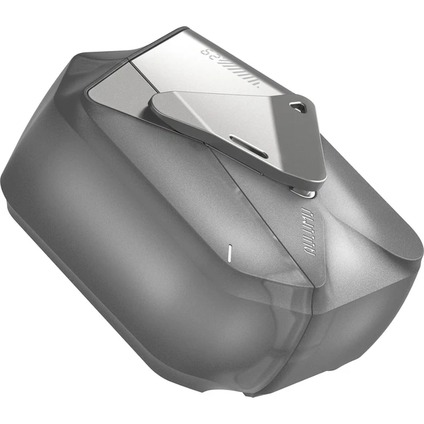 Aulumu A29 Geometrické puzdro AirPods 4 Translucent Gray - Puzdra - Obrázok f88551c6960f4d68aa7f2fdfe108639c